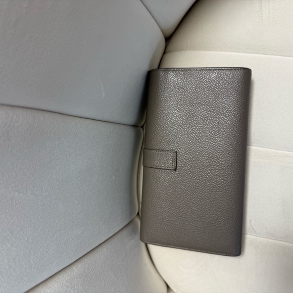 Yves Saint Laurent Taupe Leather Clutch - Picture 5 of 6